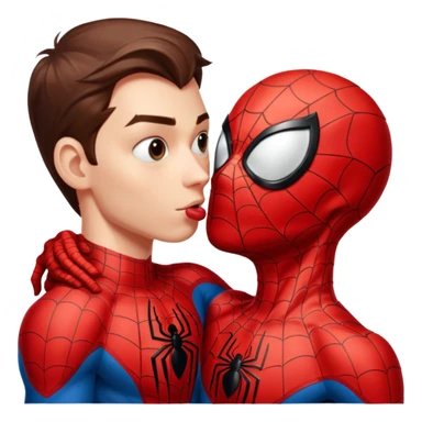 Spider-Man kissing Spider-Man sticker