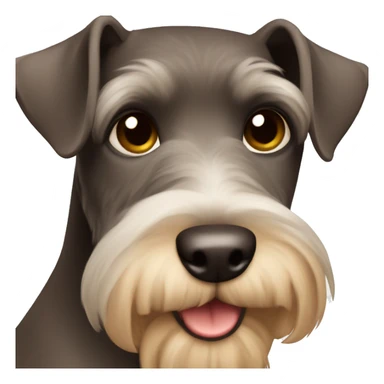 Brown schnauzer  sticker