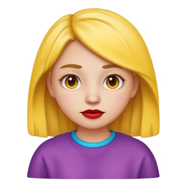 girl emoji , apple style , ugly outfit sticker