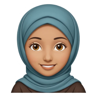 arab GIRL with hijab half body sticker