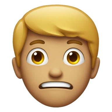 An exited face sticker