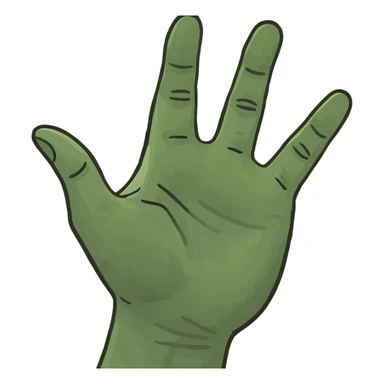 Italian expression hand  sticker