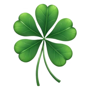 Trebol de 5 hojas emoji black clover sticker