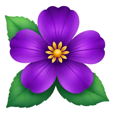 violet flower emoji sticker