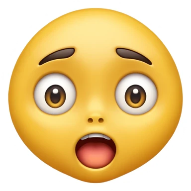 surprised emoji, wide eyes, jaw dropped sticker