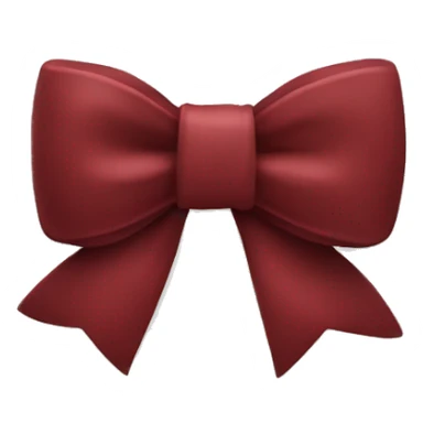 Dark red iPhone bow sticker