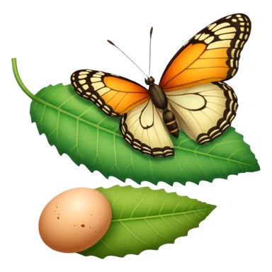 butterfly life cycle sticker