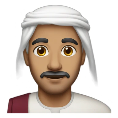 Qatari man sticker