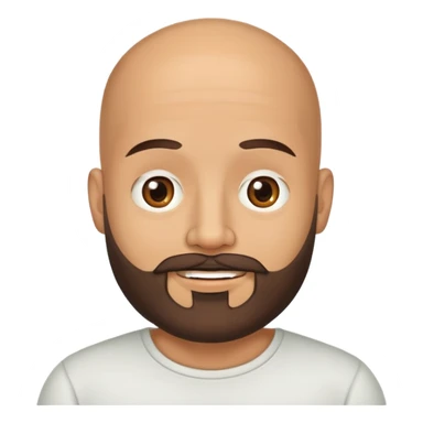 Mexican bald man with beard saying hi sticker