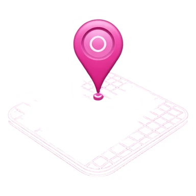mix pink of a big gps map of the lines sticker