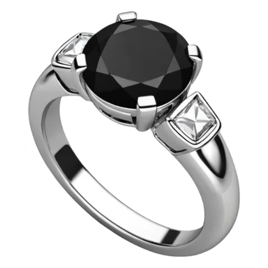 black engagement ring sticker