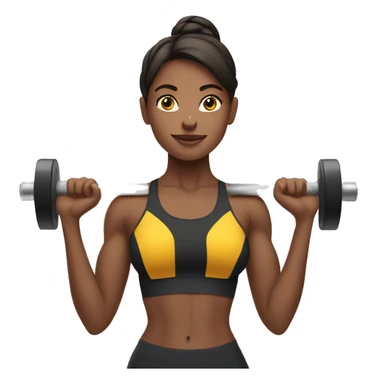 gorgeous girl lifting weights sticker