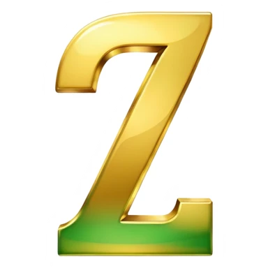 number 7 in golden and green shadows sticker