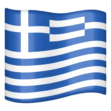 Greece flag without blue stripes, only white stripes sticker