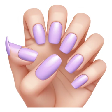 lilac pastel manicure sticker