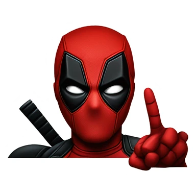 deadpool flipping you off sticker