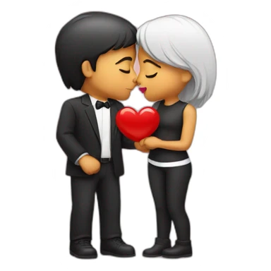 Love with kiss  sticker