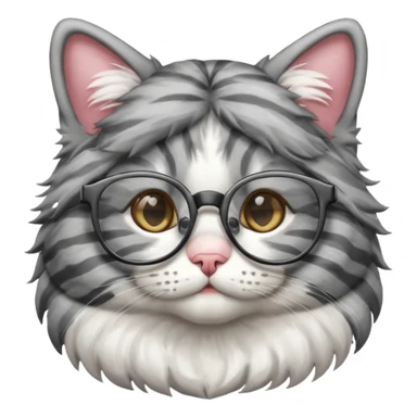 Gato óculos sticker