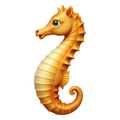 Cinematic Comical Sea Horse Portrait Emoji, Head tilted dramatically with an exaggeratedly amused expression, featuring a delicately curved body with a whimsically coiled tail and wide, comically expressive eyes full of playful disbelief, Simplified yet hilariously expressive features, highly detailed, glowing with a slightly sassy aquatic glow, high shine, dramatic yet playful, stylized with an air of quirky marine mischief, soft glowing outline, capturing the essence of a meme-worthy sea horse that looks ready to drift its way into viral fame! sticker