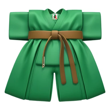 Green karate belt sticker