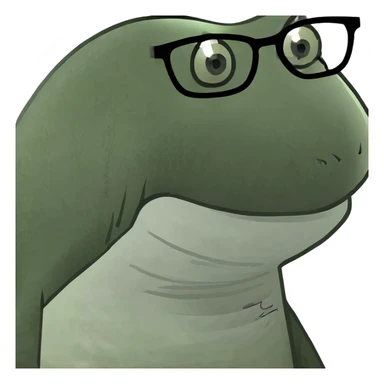 Shark with glasses sticker