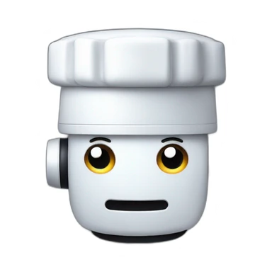Robot wearing chefs hat pixel art sticker