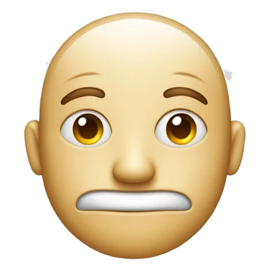 face with steam from nose and ear sticker