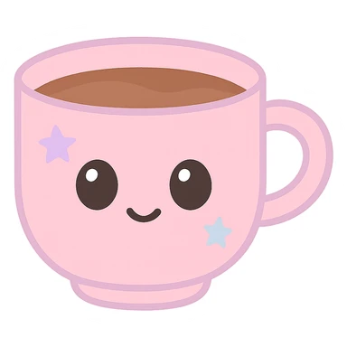 pink mocha, cute and inviting sticker