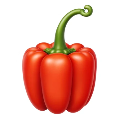 bright red bell pepper sticker