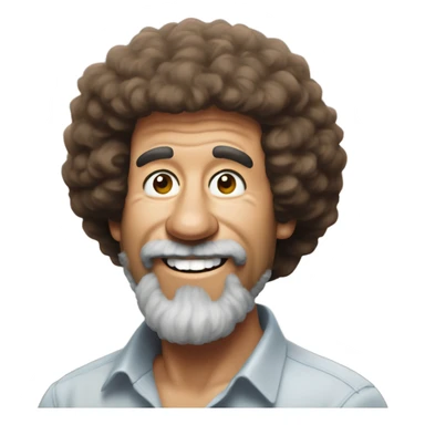 bob Ross panting sticker