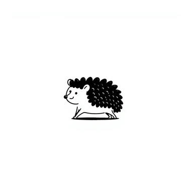 A hedgehog sticker