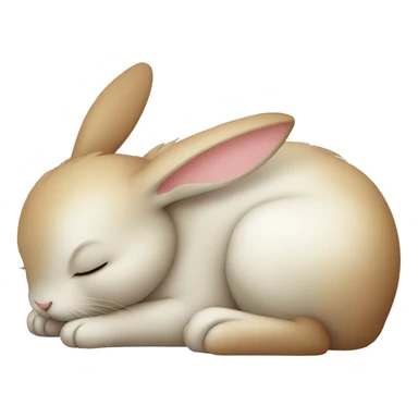 Bunny sleeping sticker