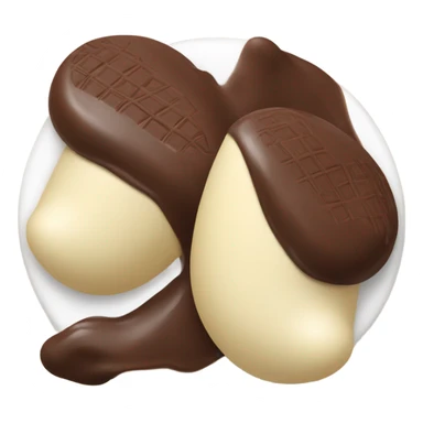 chocolate and vanilla quenelle sticker