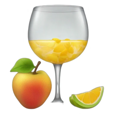 Chat qui boit un verre de Jue de fruit sticker
