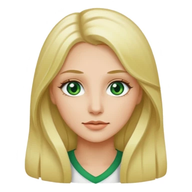 green eyes blonde long hair sticker