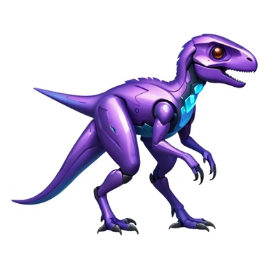Shiny Nebula Futuristic Fakemon-Pokemon-Digimon-Spectrobes-Raptor-fusion, full body sticker