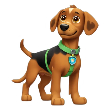 paw patrol teckel sticker