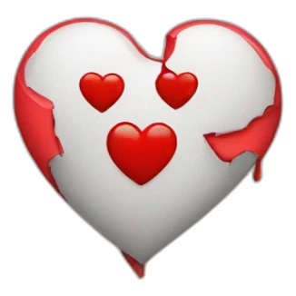 a heart which is broken sticker