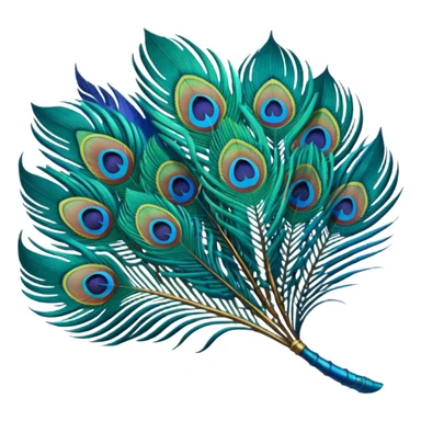 Peacock Feather small  sticker
