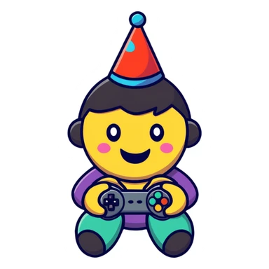 Games night party vibes  sticker