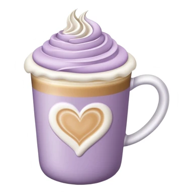 Pale purple coffe Latte  sticker