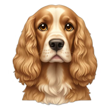 Dog-golden-english-cocker-spaniel-standing sticker