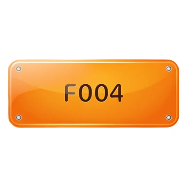 elegant horizontal banner with HEX code #FF6A00 sticker
