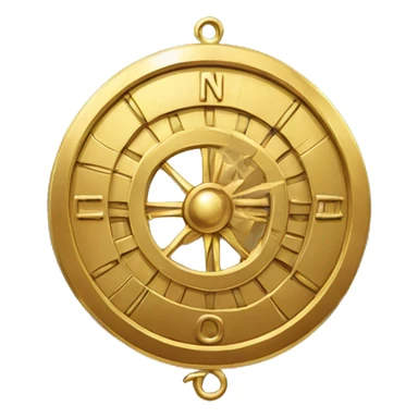 gold astrolabe sticker