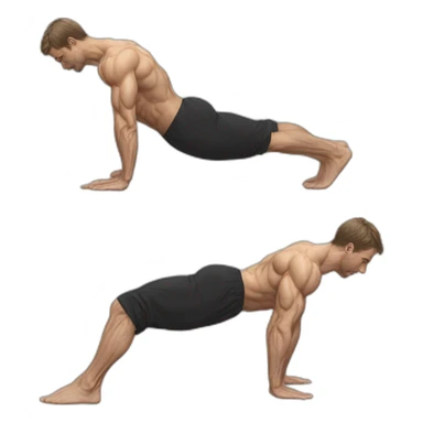 Full planche, planche, calisthenics, white male, sideshot sticker