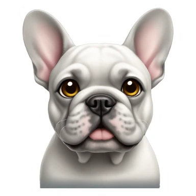 french bulldog grey fur sticker