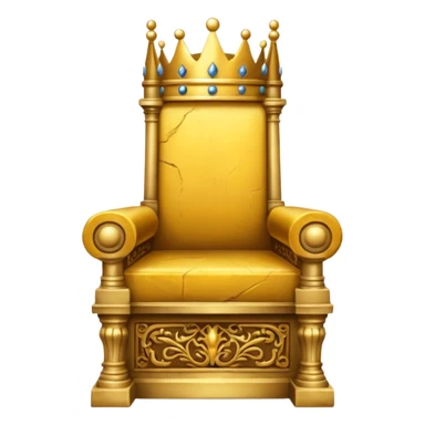 The throne of ancient kings in full majesty sticker