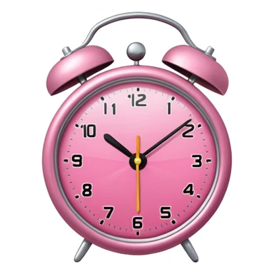 um DESPERTADOR minimalista TIPO VETOR ROSA sticker