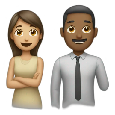 two people talking  sticker