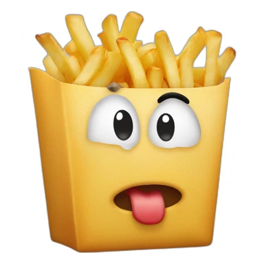 Un énorme mangeur de frites appelé inoxtag sticker